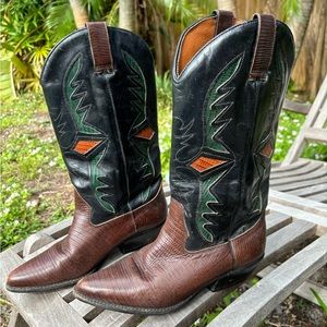 Cowboy boots beautiful unique and super stylish handmade sole and upper leather